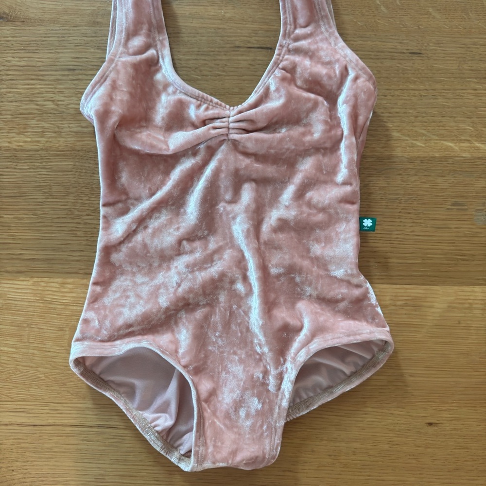 Pink Velvet Lucky Leotard 🍀